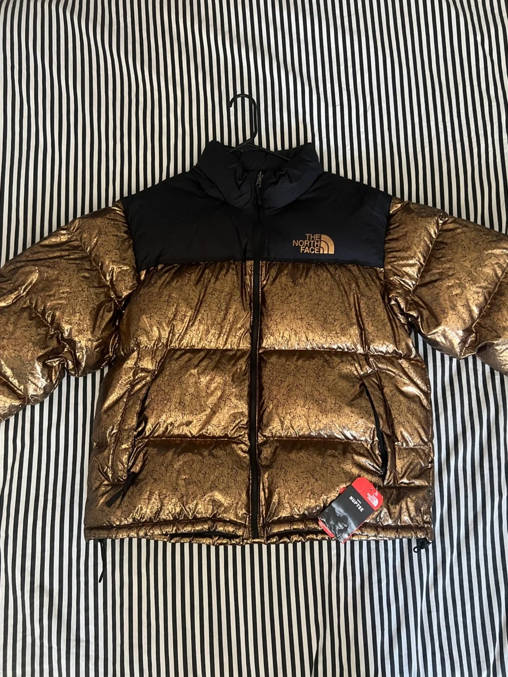 The North Face 1996 Retro Nuptse 700 Metallic Copper Jacket XL NWT